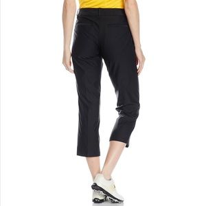 NIKE Golf Women’s Dri-fit Tournament Black Crop Pant, Size 10